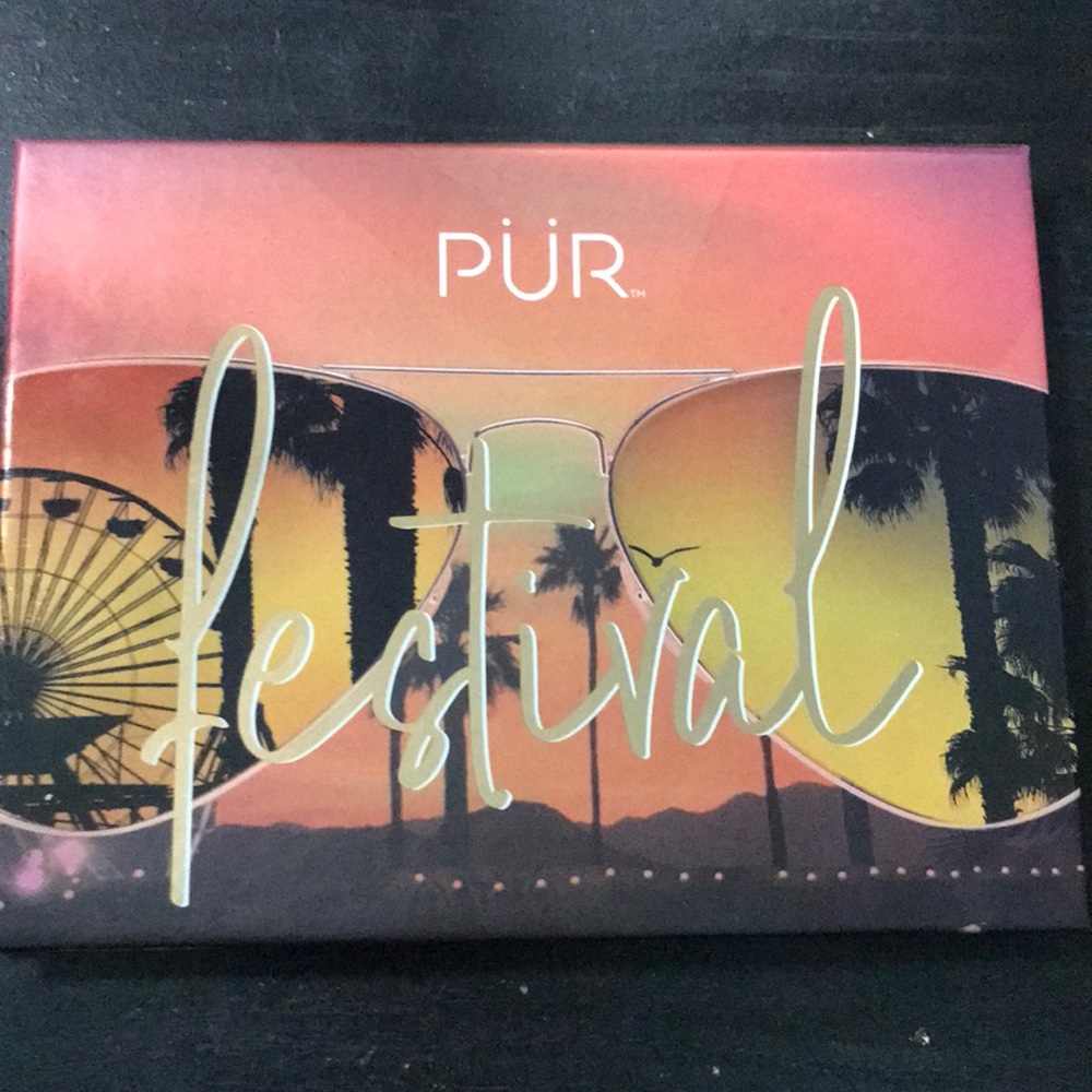 Pur cosmetics festival pallet ONLY SWATCHED
